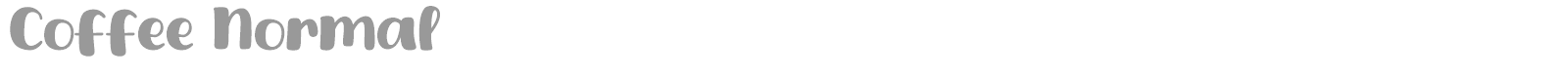Coffee Normal font preview